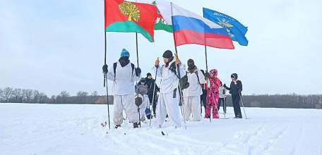 Из Задонска до Ельца идут на лыжах