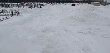 Жители Ельца возмущены не расчищенными от снега дорожками на новом кладбище!