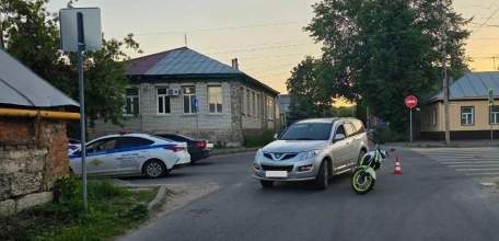 Несовершеннолетний мотоциклист пострадал в ДТП в Ельце!