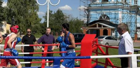 1 августа в Центральном парке села Красное в рамках празднования Дня Краснинского округа состоялись матчевые встречи по боксу